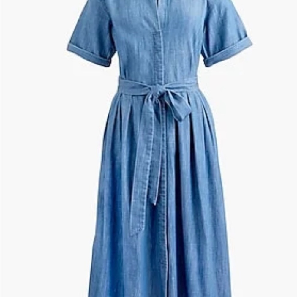 J. Crew Chambray‎ Shirtdress Cotton and Tencel with Lyocell 🌎